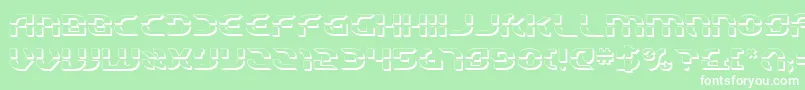 Starfbv23D Font – White Fonts on Green Background