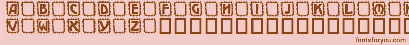 Takker Font – Brown Fonts on Pink Background