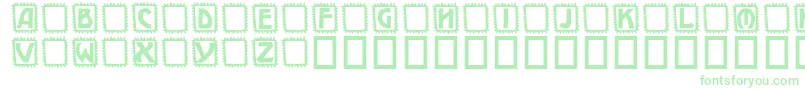 Takker Font – Green Fonts on White Background