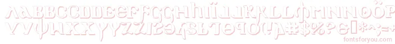 HolyEmpireShadow Font – Pink Fonts on White Background