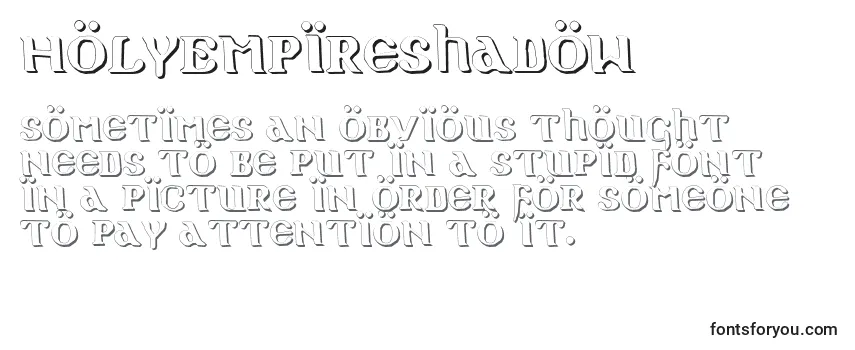 HolyEmpireShadow Font