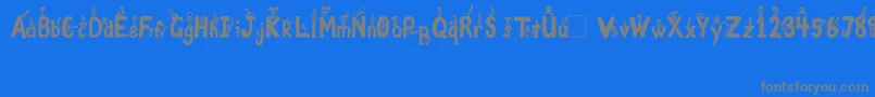 fuente GirlsNBoys – Fuentes Grises Sobre Fondo Azul