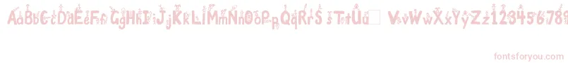 GirlsNBoys Font – Pink Fonts on White Background