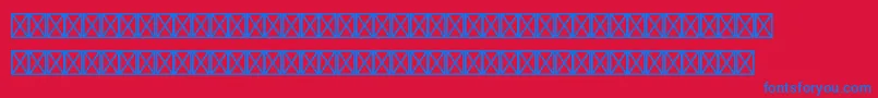 GiddyupstdThangs Font – Blue Fonts on Red Background