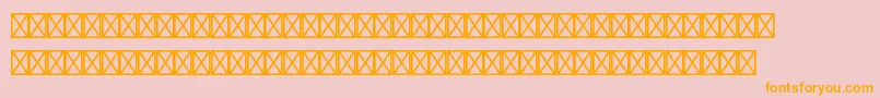 GiddyupstdThangs Font – Orange Fonts on Pink Background