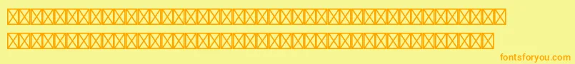 GiddyupstdThangs Font – Orange Fonts on Yellow Background