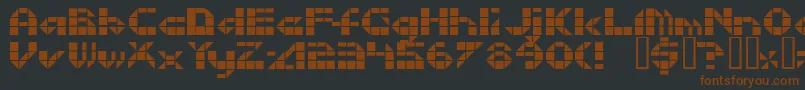 Litebrite Font – Brown Fonts on Black Background