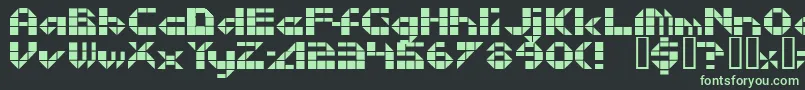 Litebrite Font – Green Fonts on Black Background