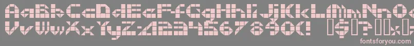 Litebrite Font – Pink Fonts on Gray Background