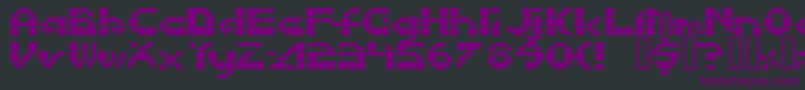 Litebrite Font – Purple Fonts on Black Background