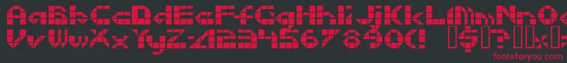 Litebrite Font – Red Fonts on Black Background