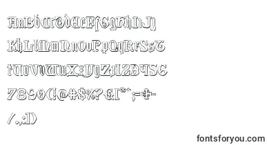 Westdelphia3D font – Fonts By Shape