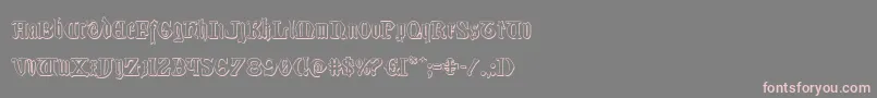 Westdelphia3D Font – Pink Fonts on Gray Background