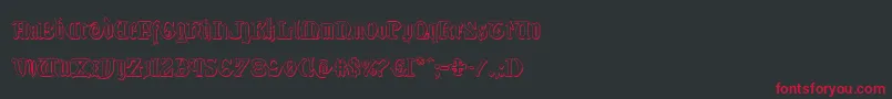 fuente Westdelphia3D – Fuentes Rojas Sobre Fondo Negro