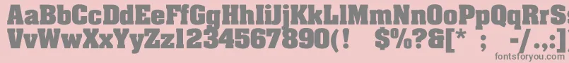 AachenBold Font – Gray Fonts on Pink Background