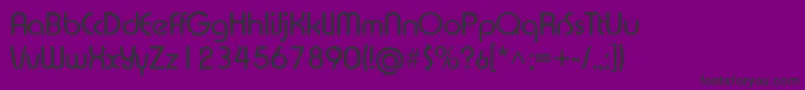 フォントXpressive – 紫の背景に黒い文字