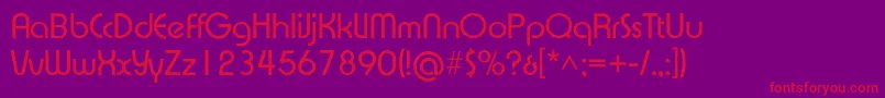 Xpressive Font – Red Fonts on Purple Background