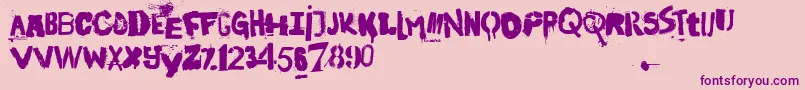 InTheStreetsOfEurope Font – Purple Fonts on Pink Background