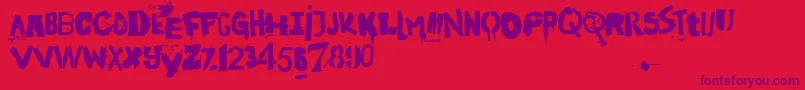 InTheStreetsOfEurope Font – Purple Fonts on Red Background