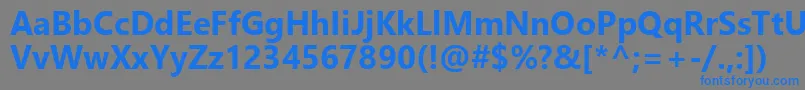 NirmalaUiРџРѕР»СѓР¶РёСЂРЅС‹Р№ Font – Blue Fonts on Gray Background