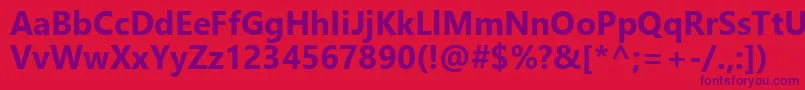 NirmalaUiРџРѕР»СѓР¶РёСЂРЅС‹Р№ Font – Purple Fonts on Red Background