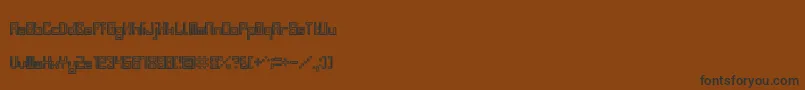 BevelFifteen Font – Black Fonts on Brown Background