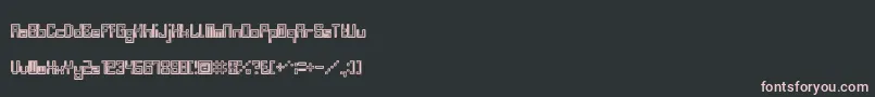 BevelFifteen Font – Pink Fonts on Black Background