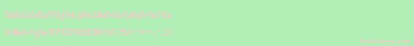 BevelFifteen Font – Pink Fonts on Green Background
