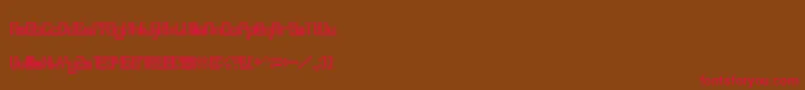 BevelFifteen Font – Red Fonts on Brown Background