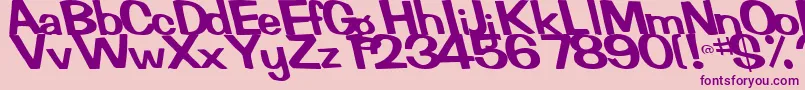 FertileRegularTtstd Font – Purple Fonts on Pink Background