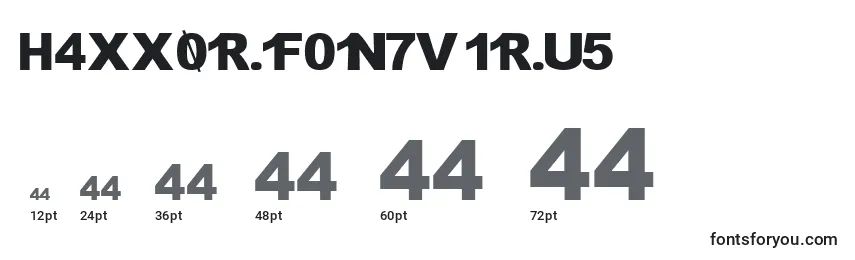 H4xx0r.Fontvir.Us Font Sizes