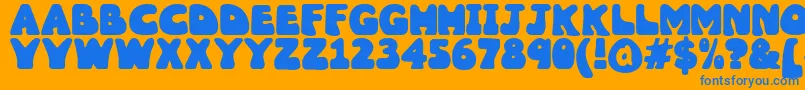 Подробнее о шрифте Wobbles1 Шрифт Wobbles1 – синие шрифты на оранжевом фоне