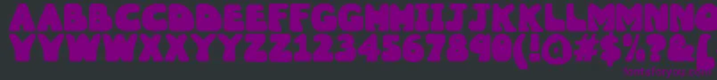 Wobbles1 Font – Purple Fonts on Black Background