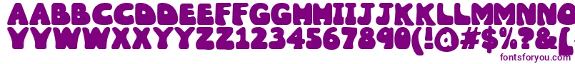 Шрифт Wobbles1 – фиолетовые шрифты