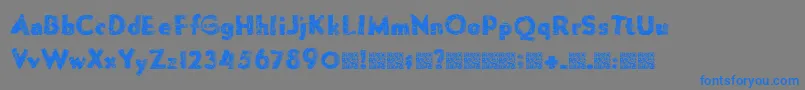 Forgemelt Font – Blue Fonts on Gray Background