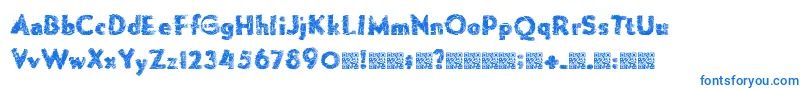 Forgemelt Font – Blue Fonts on White Background