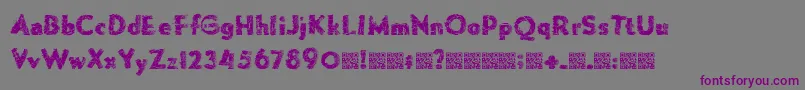 Forgemelt Font – Purple Fonts on Gray Background