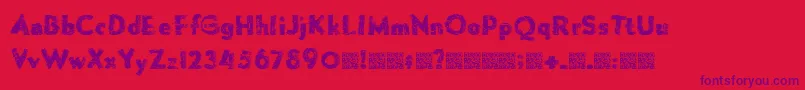 Forgemelt Font – Purple Fonts on Red Background