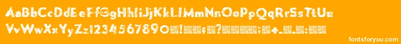 fuente Forgemelt – Fuentes Blancas Sobre Fondo Naranja