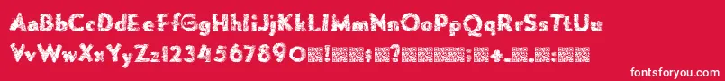 Forgemelt Font – White Fonts on Red Background