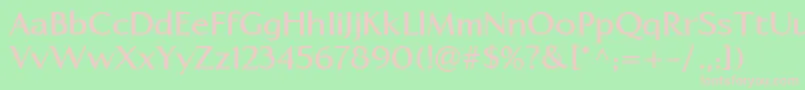 LinotypeapertoBold Font – Pink Fonts on Green Background