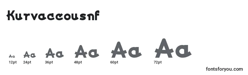 Kurvaceousnf Font Sizes