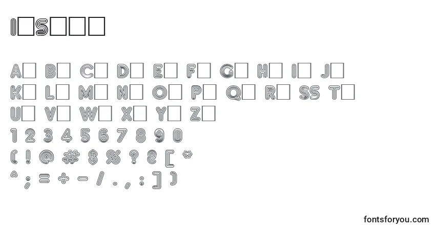 Czcionka Insetf – alfabet, cyfry, specjalne znaki