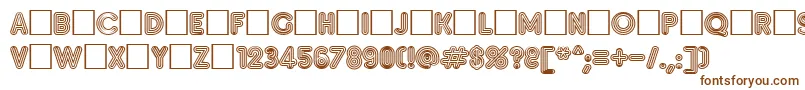 Insetf Font – Brown Fonts on White Background