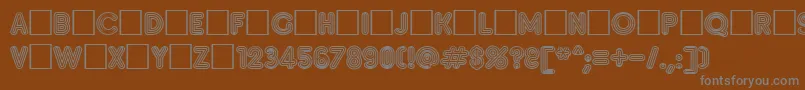 Insetf Font – Gray Fonts on Brown Background