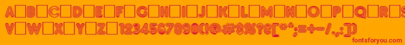 fuente Insetf – Fuentes Rojas Sobre Fondo Naranja