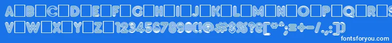 Insetf Font – White Fonts on Blue Background