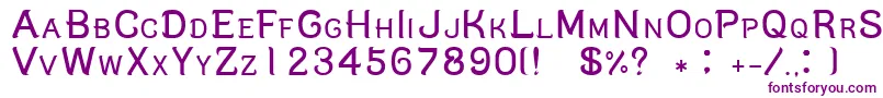 C9 Font – Purple Fonts on White Background