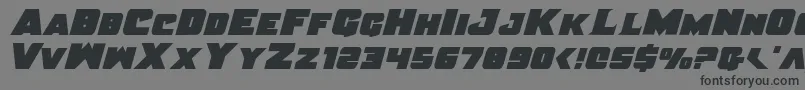 JusticeSolid Font – Black Fonts on Gray Background