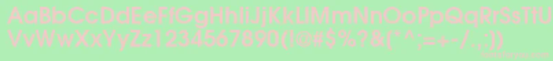 ItcAvantGardeGothicDemi Font – Pink Fonts on Green Background